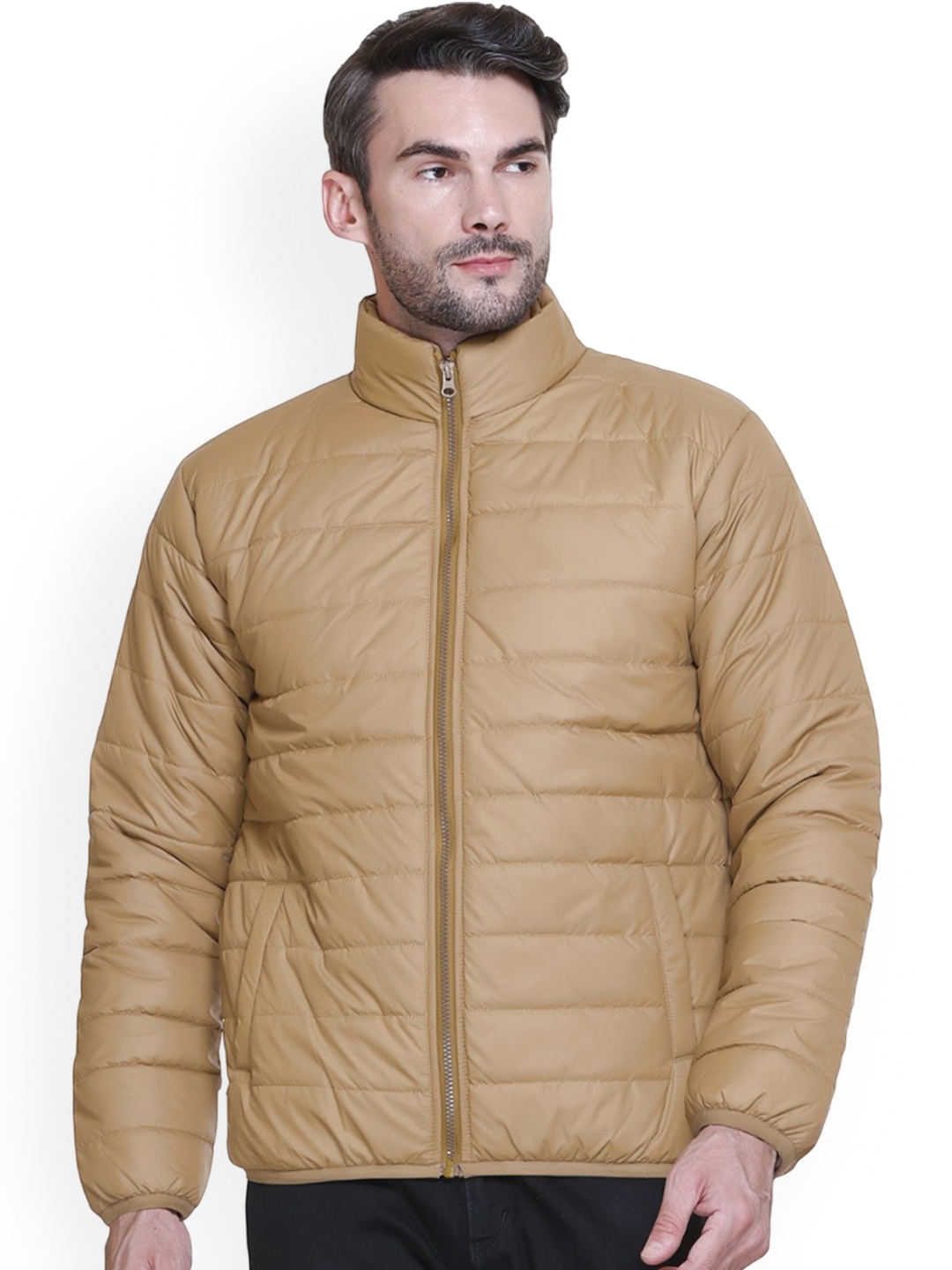 

SANHOK Men Lightweight Puffer Jacket, Camel brown