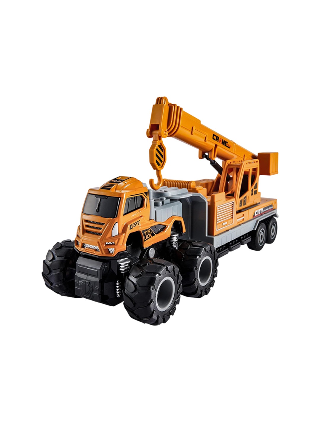 

DEUSON ECOM Kids Printed Crane Truck Toy Vehicle, Yellow