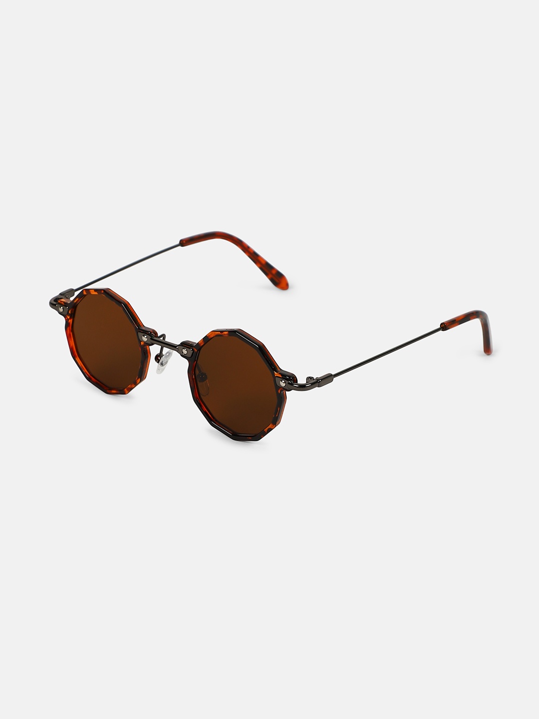 

HAUTE SAUCE by Campus Sutra Women Round Sunglasses with Polarised Lens AW25_HSSG2777, Brown