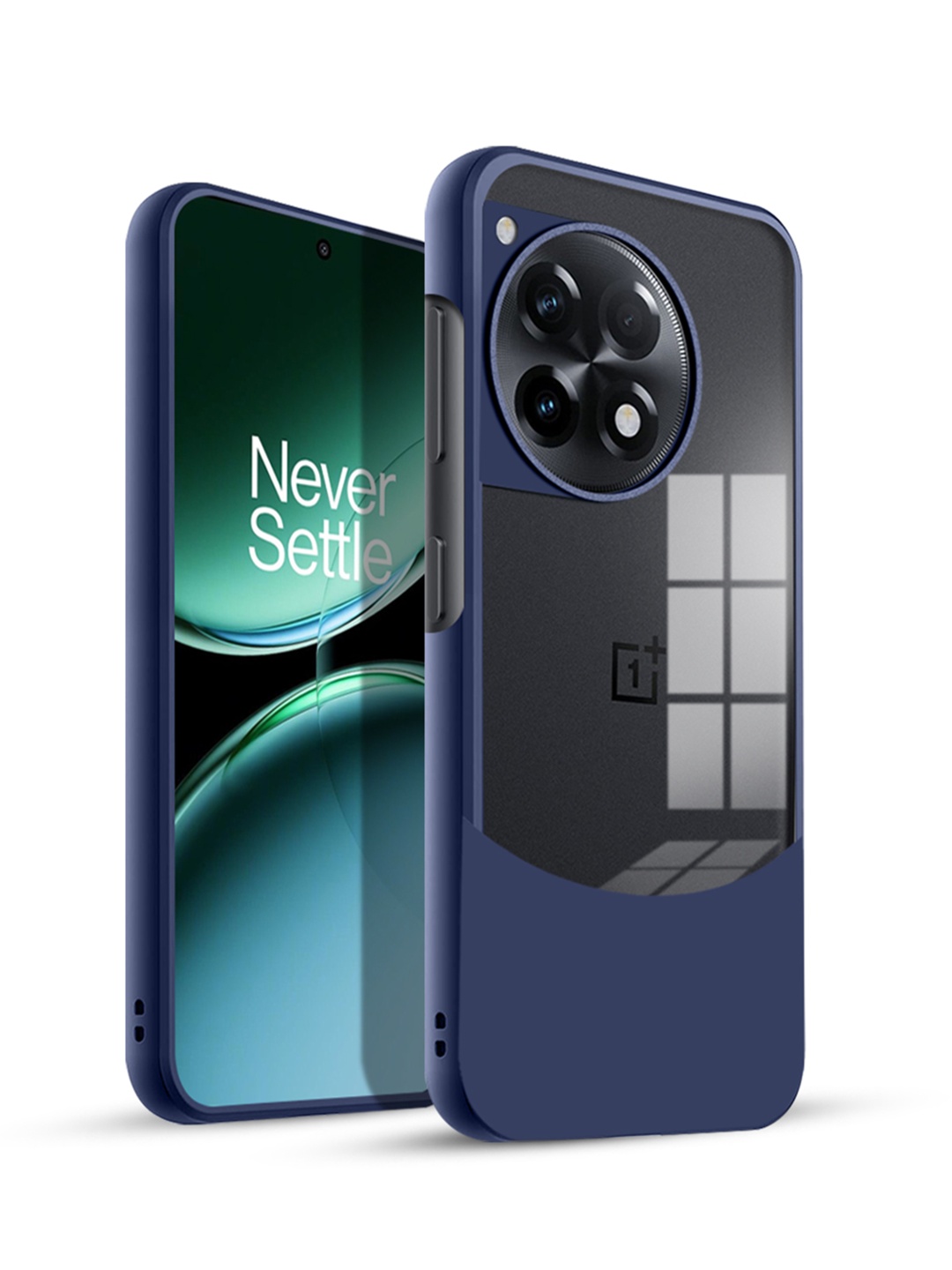 

Karwan Oneplus 12R Ultra Hybrid Shockproof Back Case, Blue