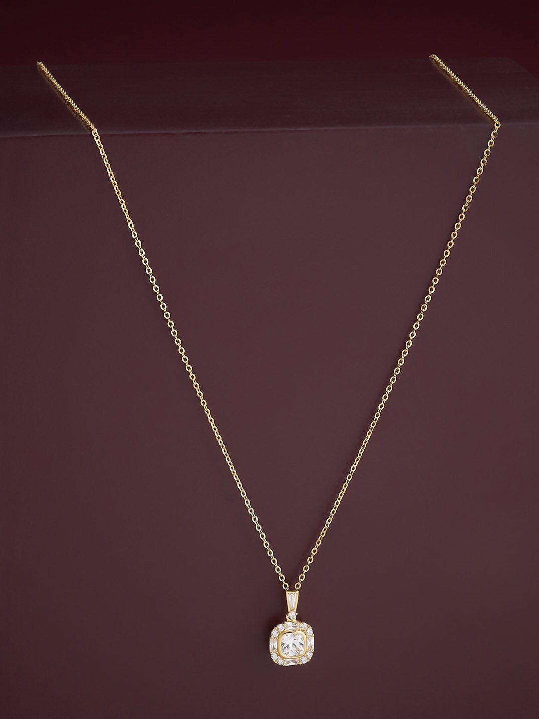 

Kushal's Fashion Jewellery 92.5 Silver White Gold-Plated Contemporary Pendants