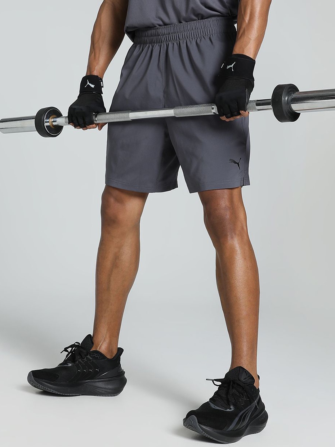 

Puma Train All Day Men Mid Rise Woven Training Shorts, Grey