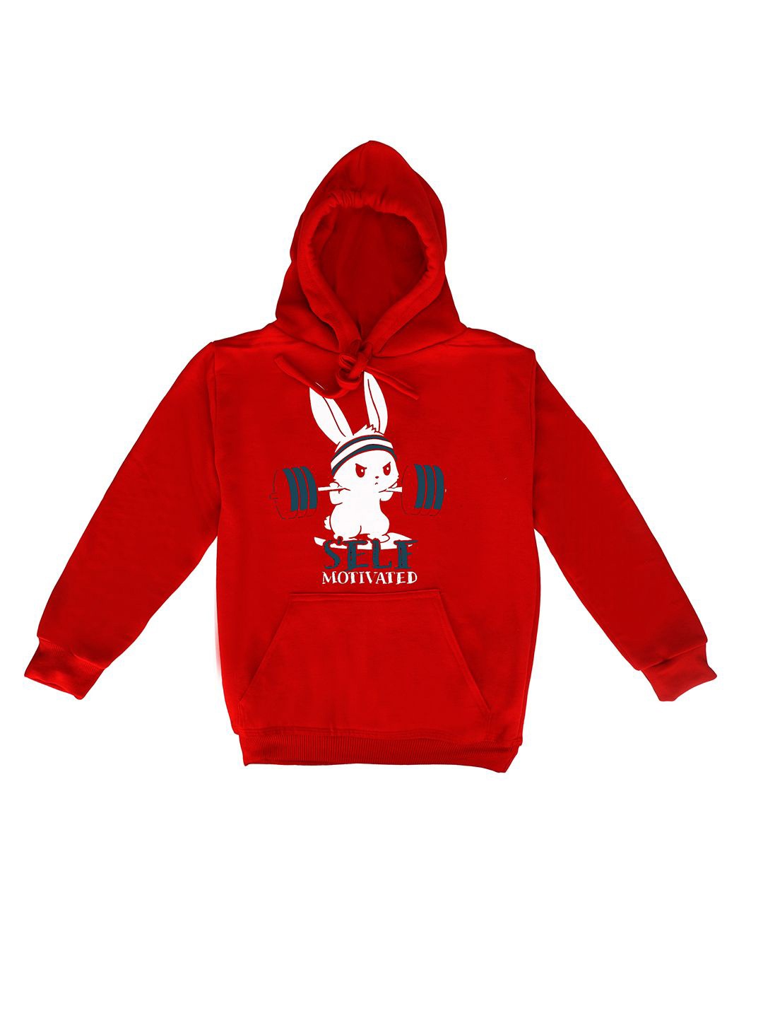 

Fabvio Plus Unisex Kids Printed Hooded Sweatshirt, Red