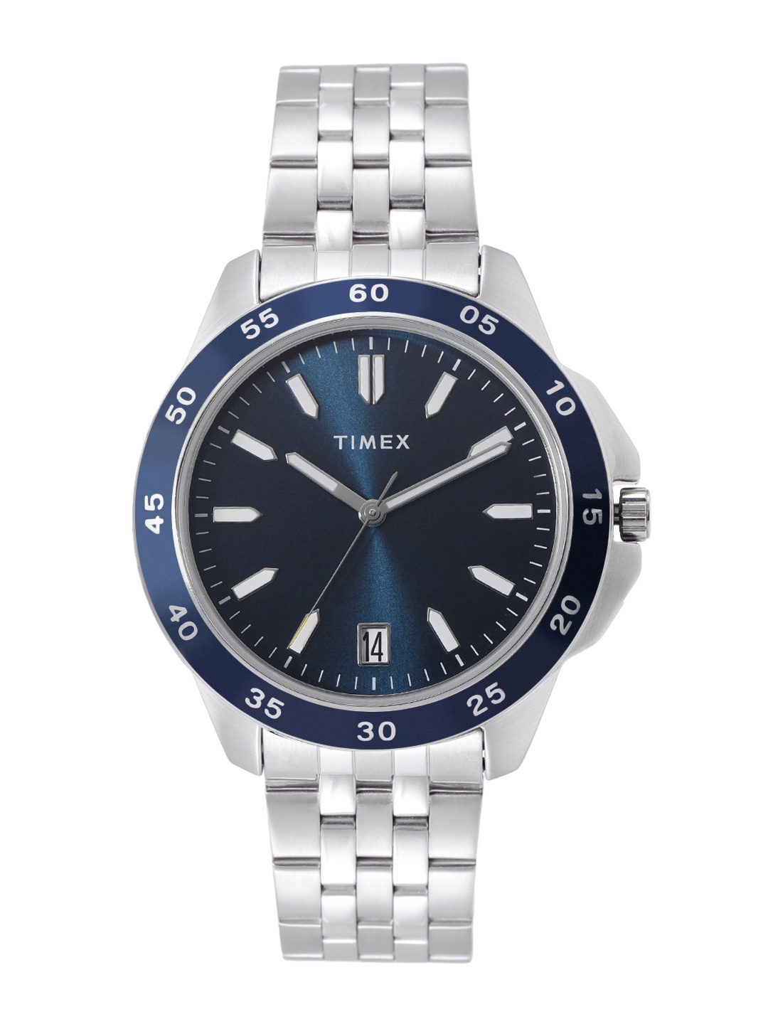 

Timex Men Analogue Stainless Steel Bracelet Style Watch - TWEG25300, Navy blue