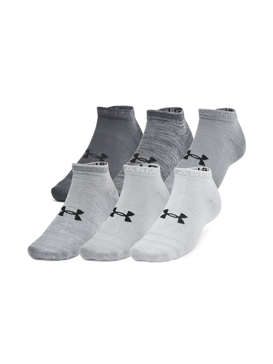 

UNDER ARMOUR Essential 6-Pack Low Cut Socks, Grey
