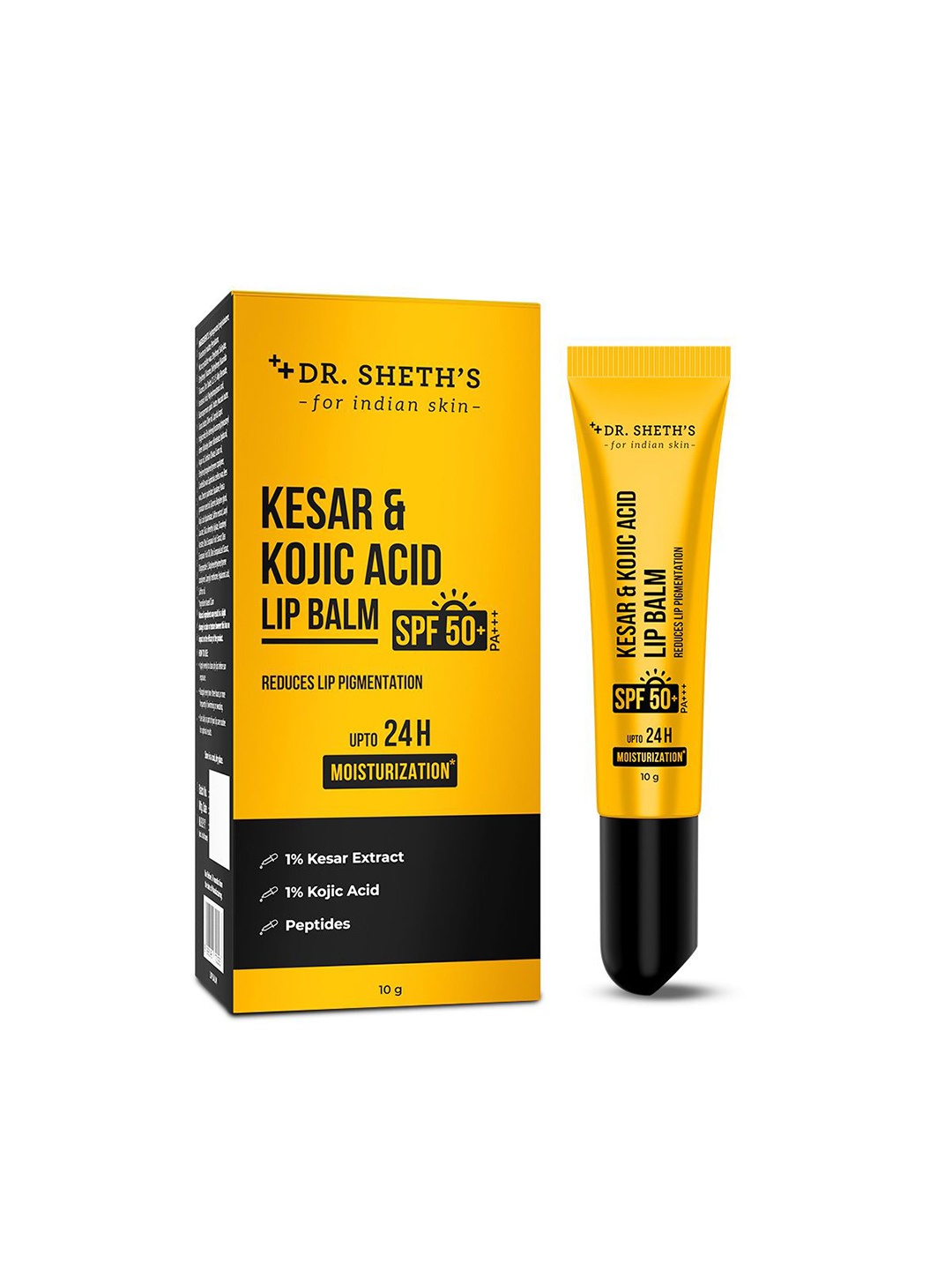 

DR. SHETHS Kesar & Kojic Acid Lip Balm- 10 g, Transparent