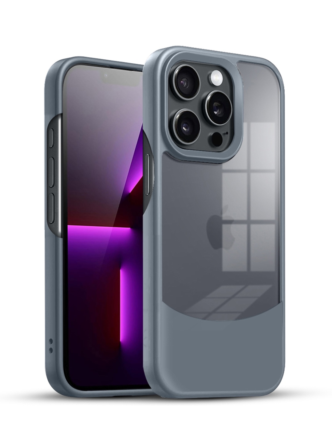 

Karwan iPhone 12 Pro Max Ultra Hybrid Shockproof Back Case, Grey