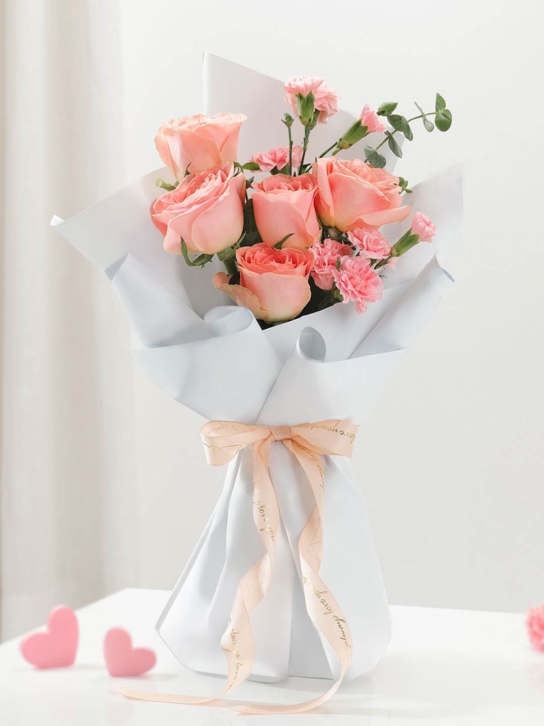 

IGP 11-Cherished Roses Valentine Bouquet, Peach