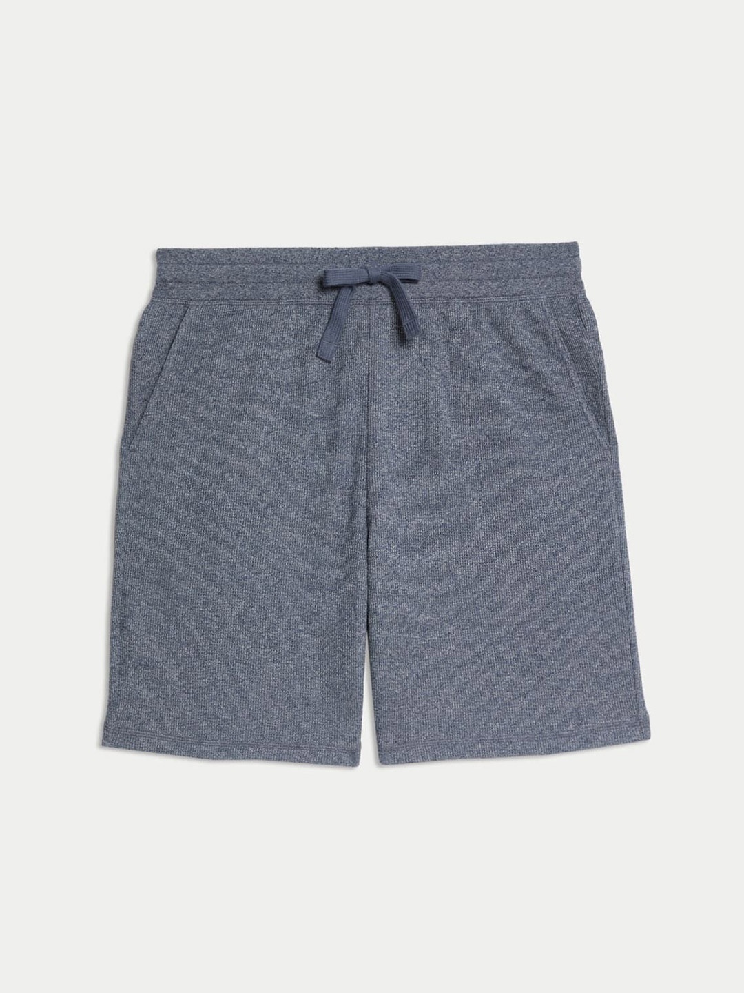 

Marks & Spencer Men Mid-Rise Cotton Lounge Shorts, Grey