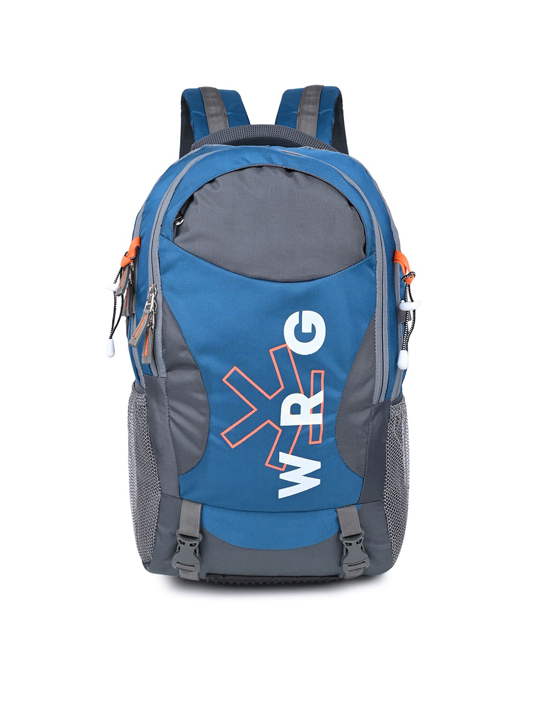 

WROGN Unisex Brand Logo Backpack with Hip Strap, Blue