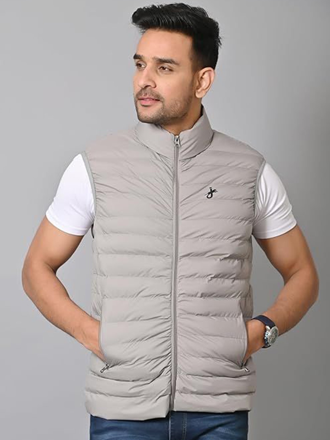 

JAGURO Men Lightweight Bomber Jacket, Grey