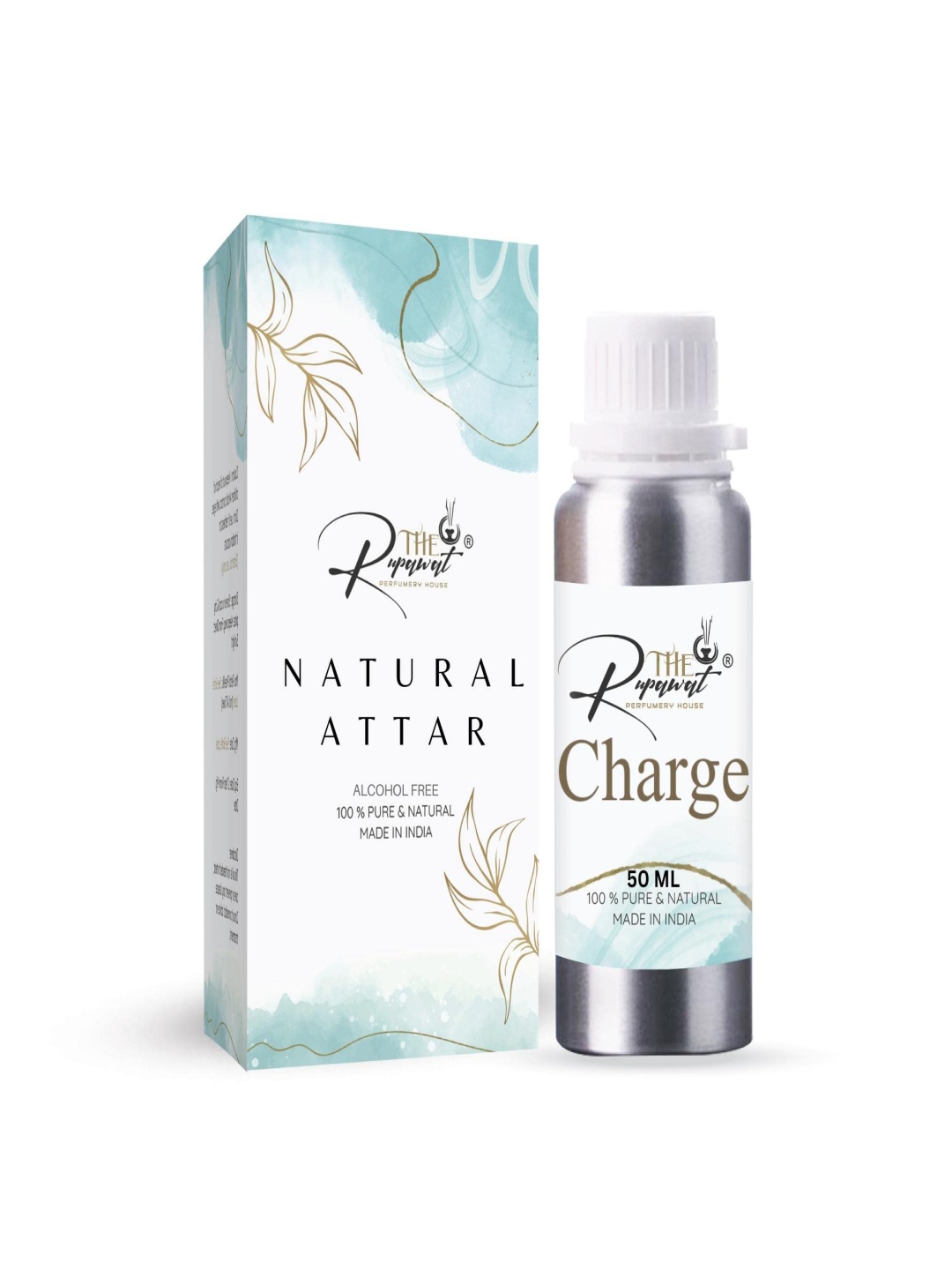 

THE RUPAWAT Perfumery House Charge Natural & Alcohol-Free Attar 50 ml, Transparent