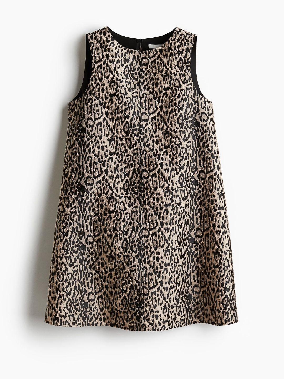 

H&M Jacquard-Weave Shift Dress, Beige