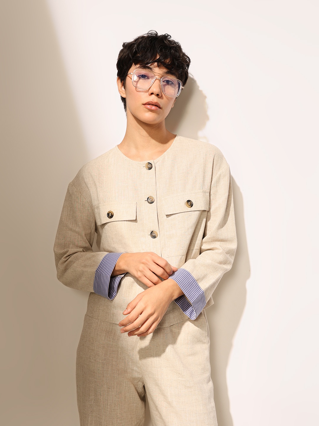 

ONLY Women Tailored Jacket, Beige