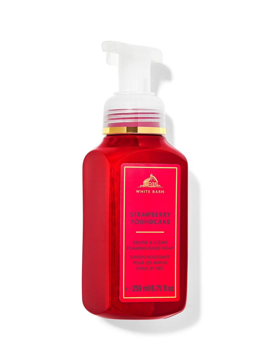 

Bath & Body Works Strawberry Pound Cake Gentle & Clean Foaming Hand Soap - 259ml, Magenta