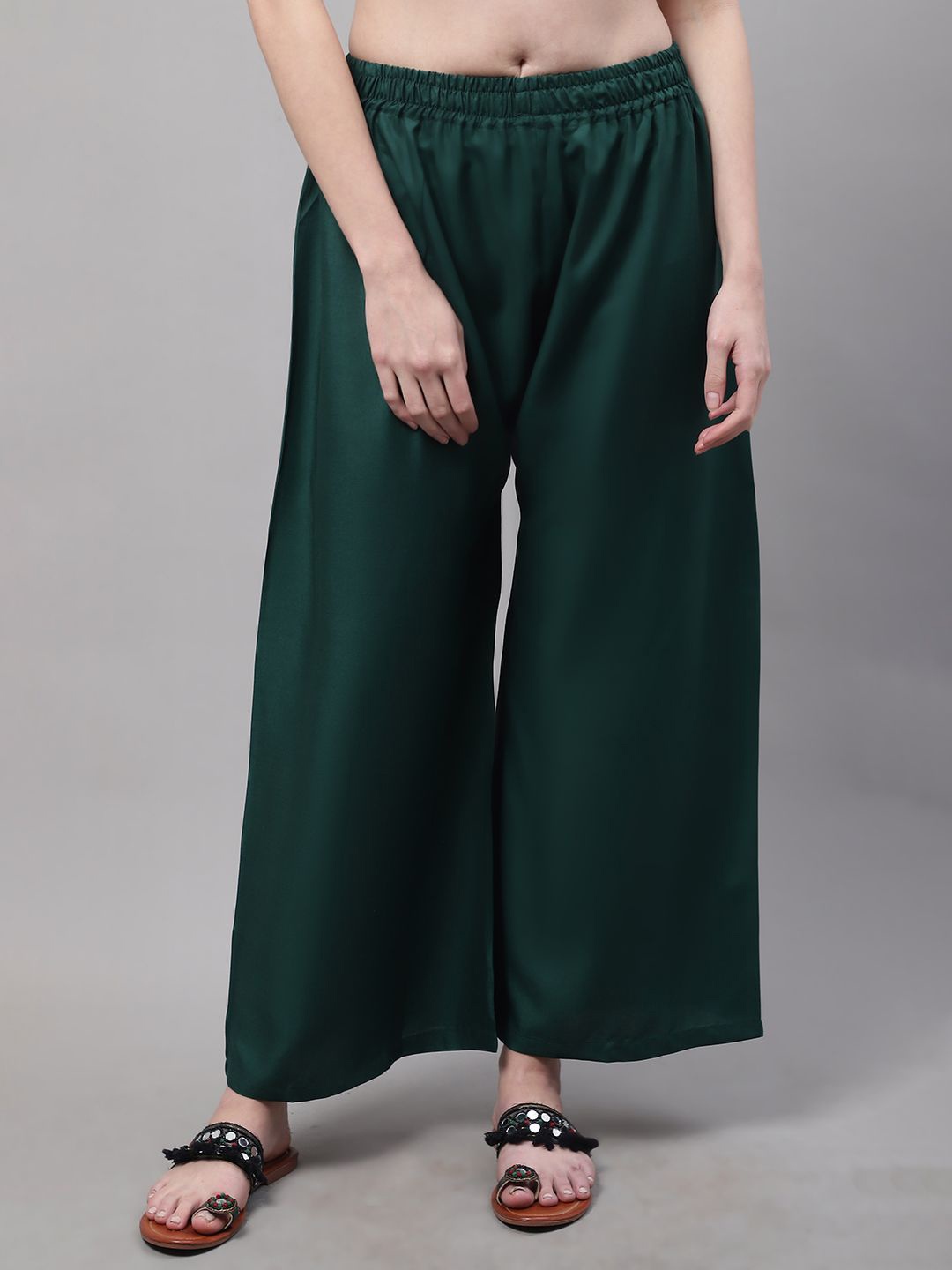 

Valles365 by S.C. Women Flared Plus Palazzo, Green