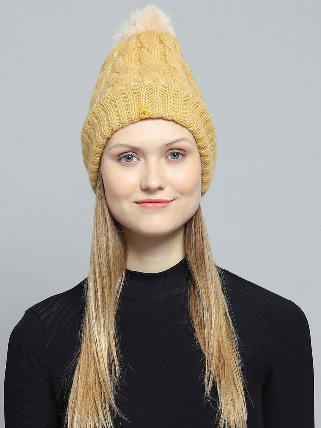 

Monte Carlo Women Woollen Beanie, Yellow