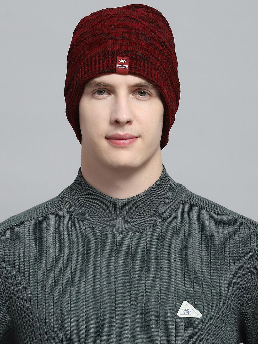 

Monte Carlo Men Woollen Beanie, Maroon