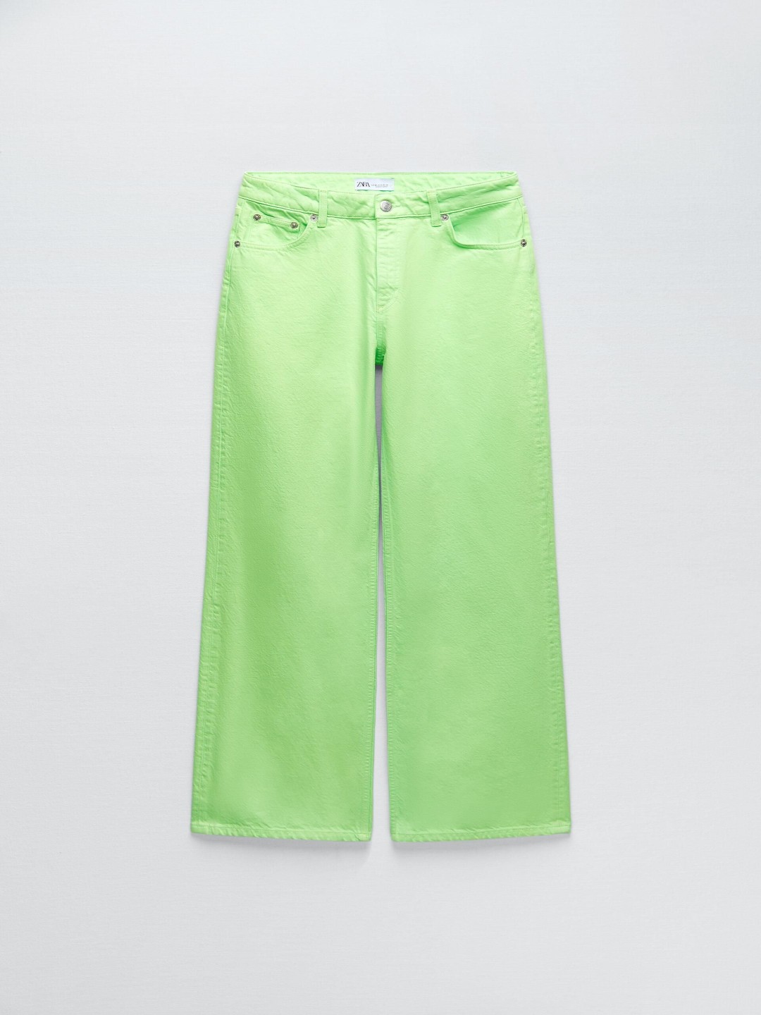 

ZARA Women Trousers, Fluorescent green
