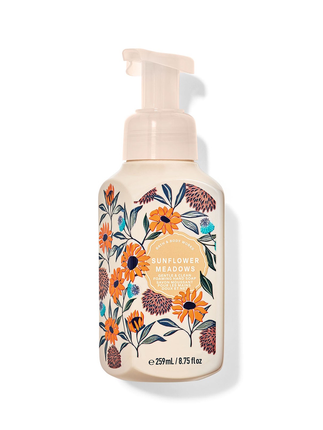

Bath & Body Works Sunflower Meadows Gentle & Clean Foaming Hand Soap - 259 ml, Pink