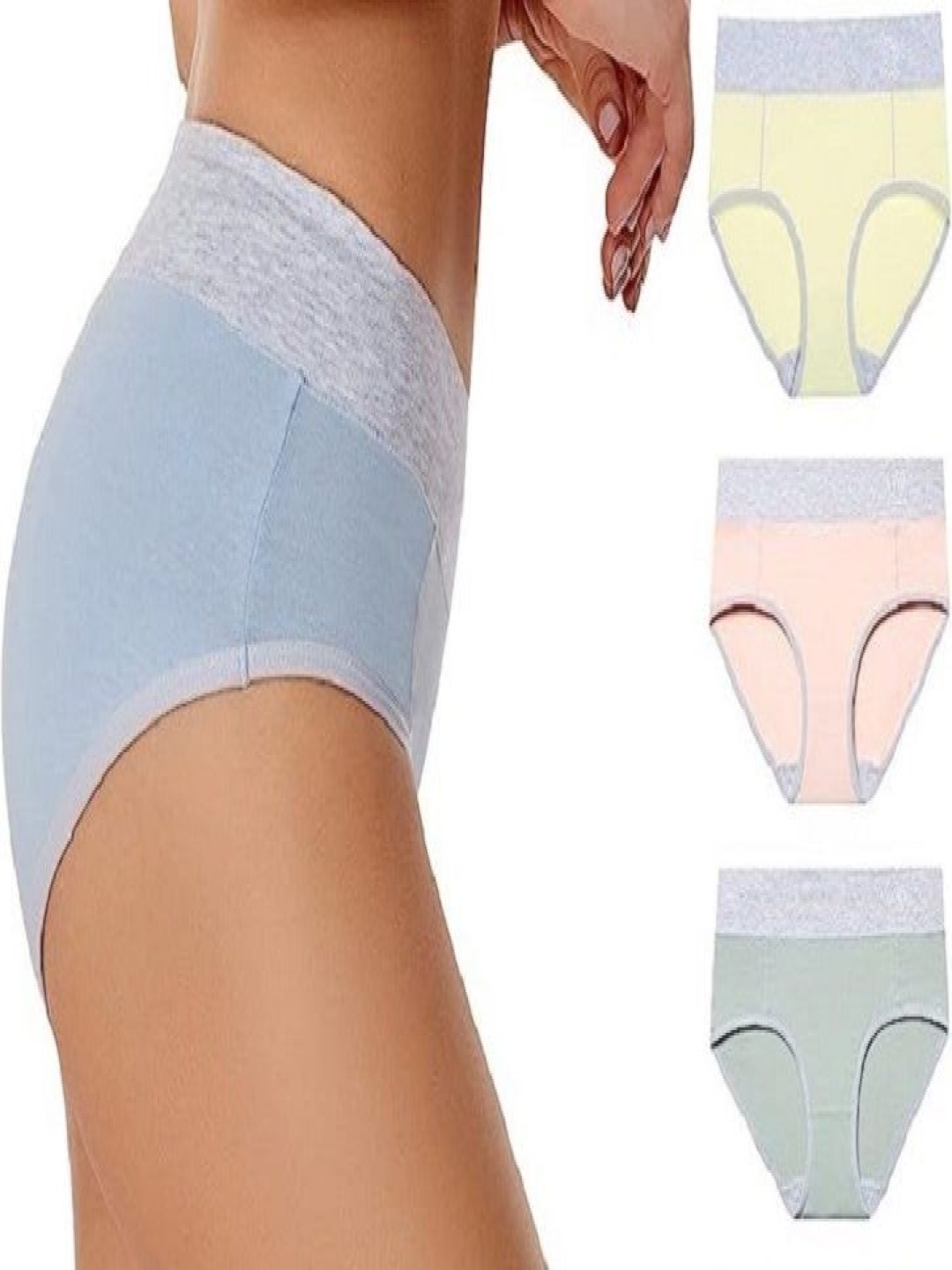

Diving Deep Pack Of 3 Cotton High-Rise Hipster Briefs AJ_8_New Pack of 3_S, Yellow