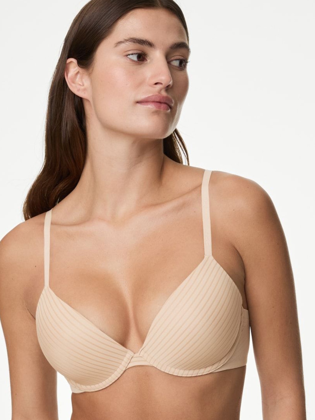 

Marks & Spencer Bra Medium Coverage Underwired Lightly Padded, Nude