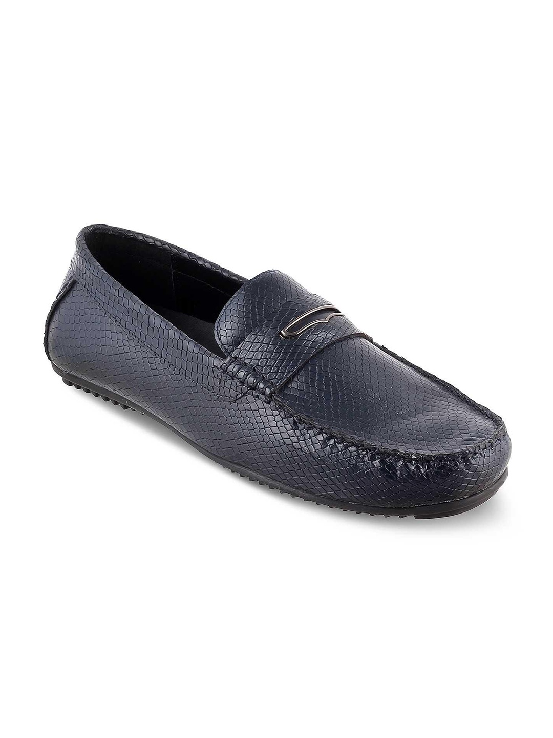 

Tresmode Men Leather Formal Loafers, Blue