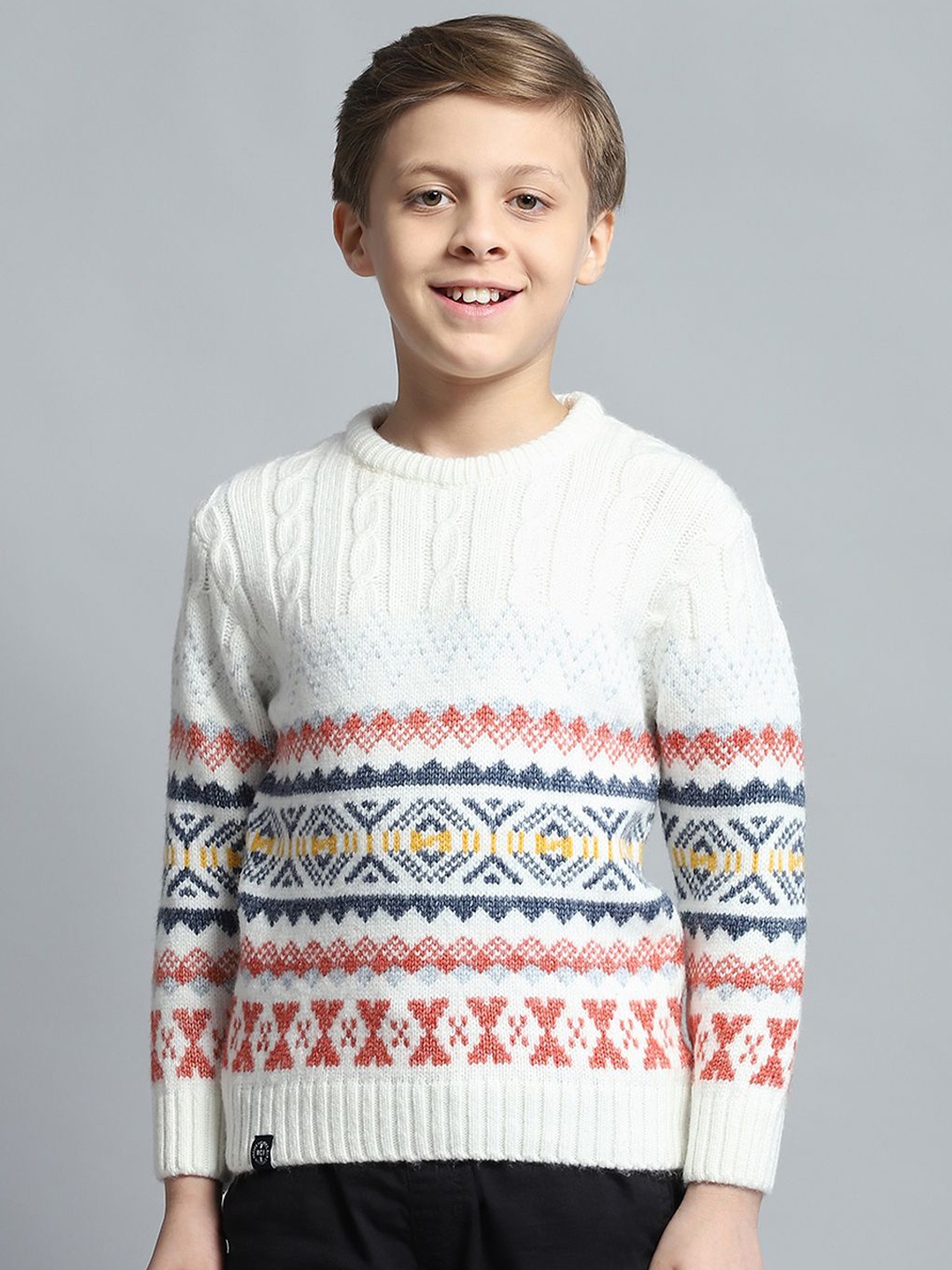 

Monte Carlo Boys Woollen Pullover, Off white