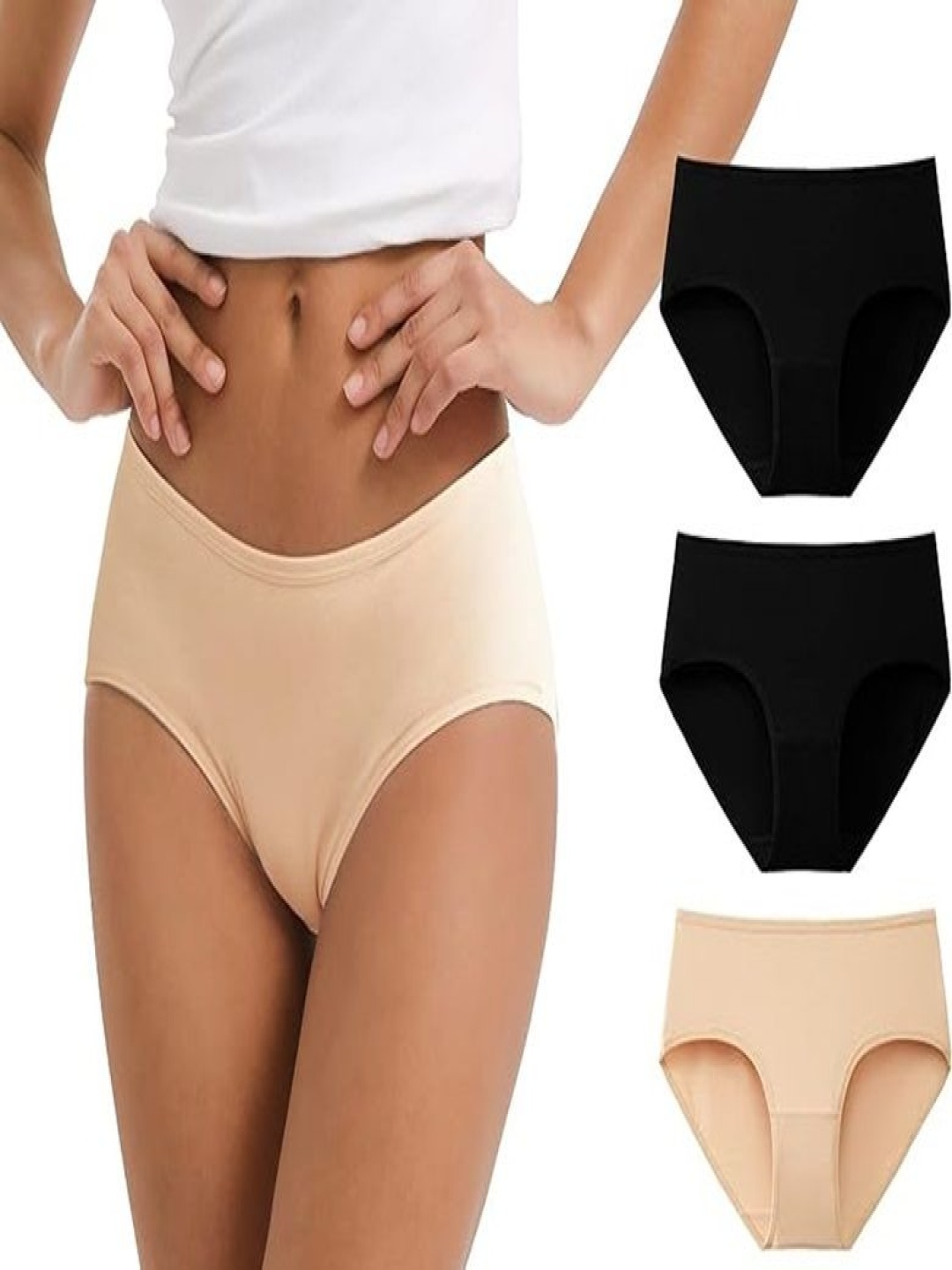 

Diving Deep Pack Of 3 Hipster Briefs 4_8New Panttis 3 Pack__XS, Black