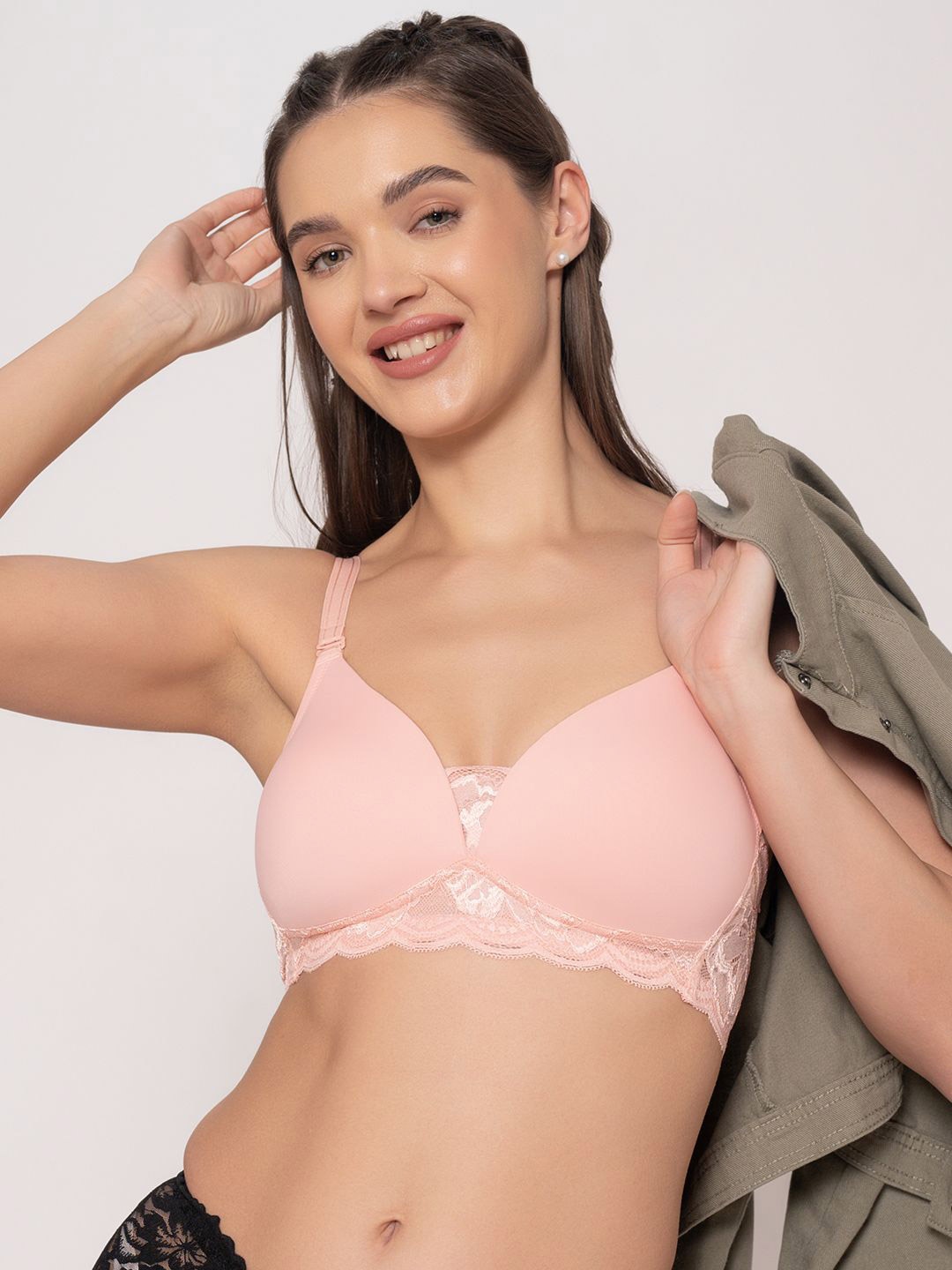 

Chelvet Bra Full Coverage Lightly Padded, Peach