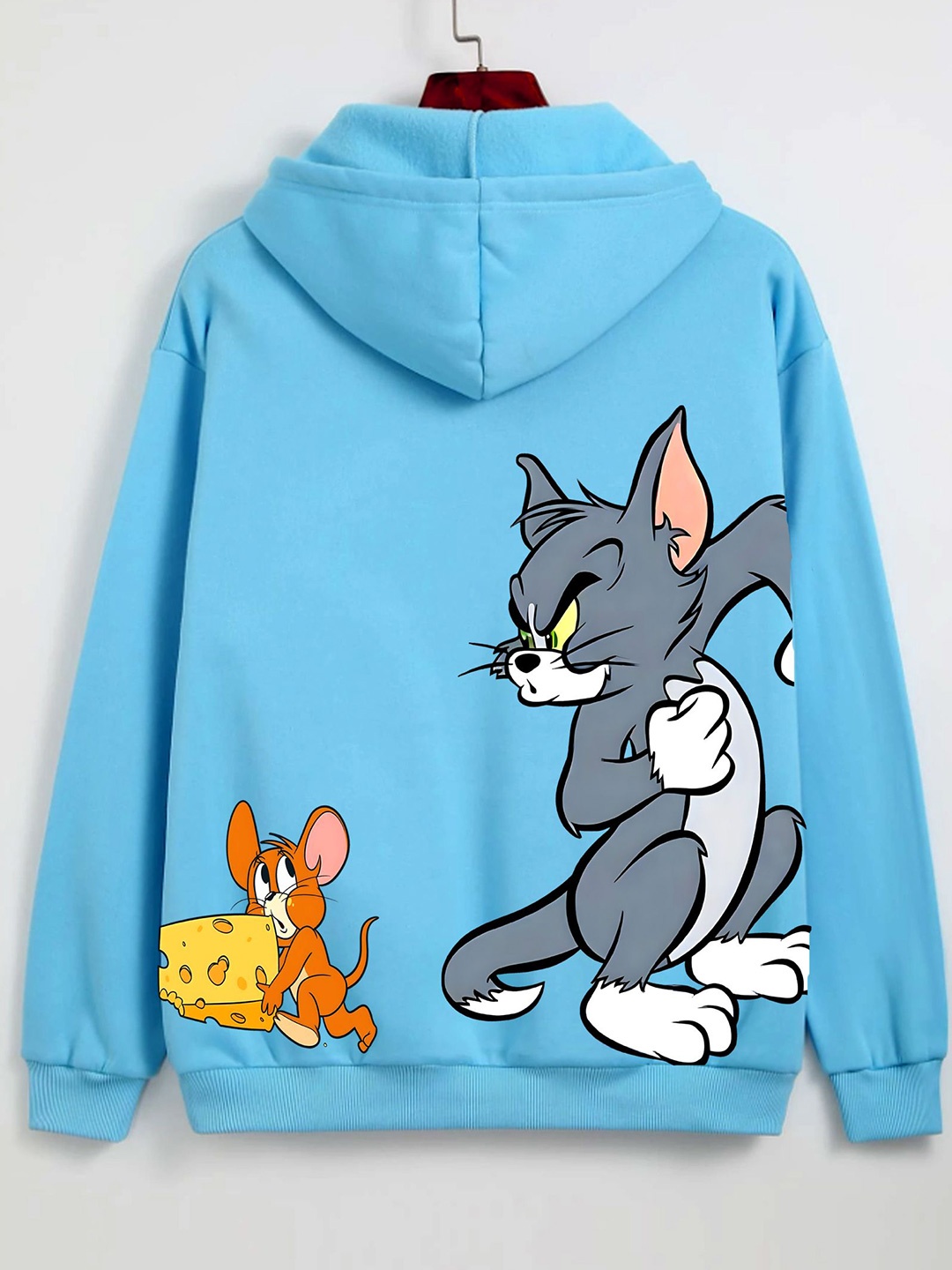 

ZEN1 FASHION Men Printed Hooded Sweatshirt, Blue