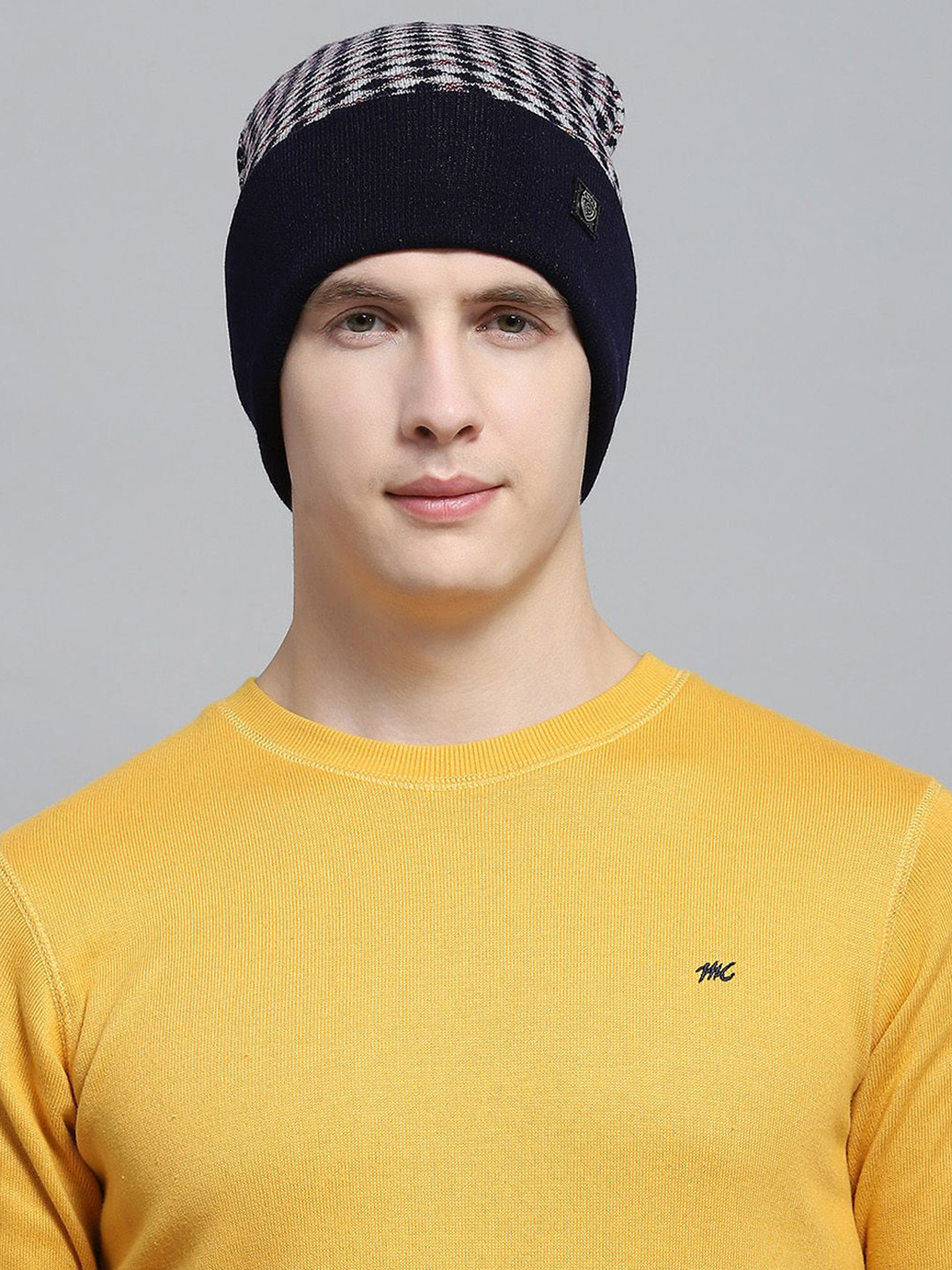 

Monte Carlo Men Woollen Beanie, Navy blue