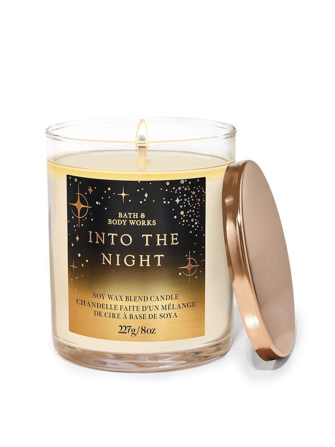 

Bath & Body Works Into The Night Single Wick Scented Candle - 227g, Beige