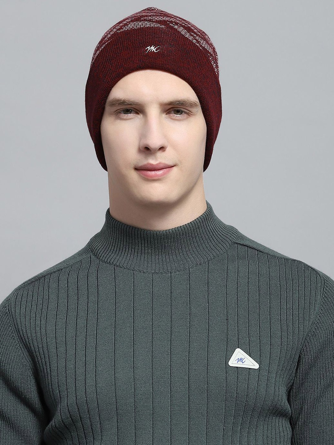 

Monte Carlo Men Woollen Beanie, Maroon