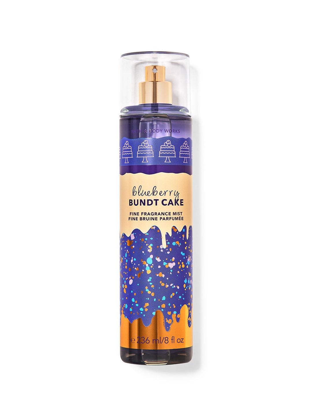 

Bath & Body Works Blueberry Bundt Cake Fine Fragrance Mist - 236 ml, Purple