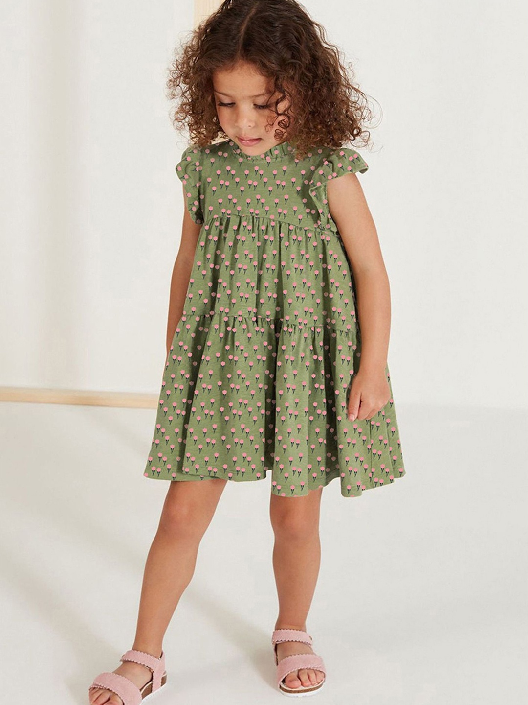 

LULU & SKY Organic Cotton Dress, Green