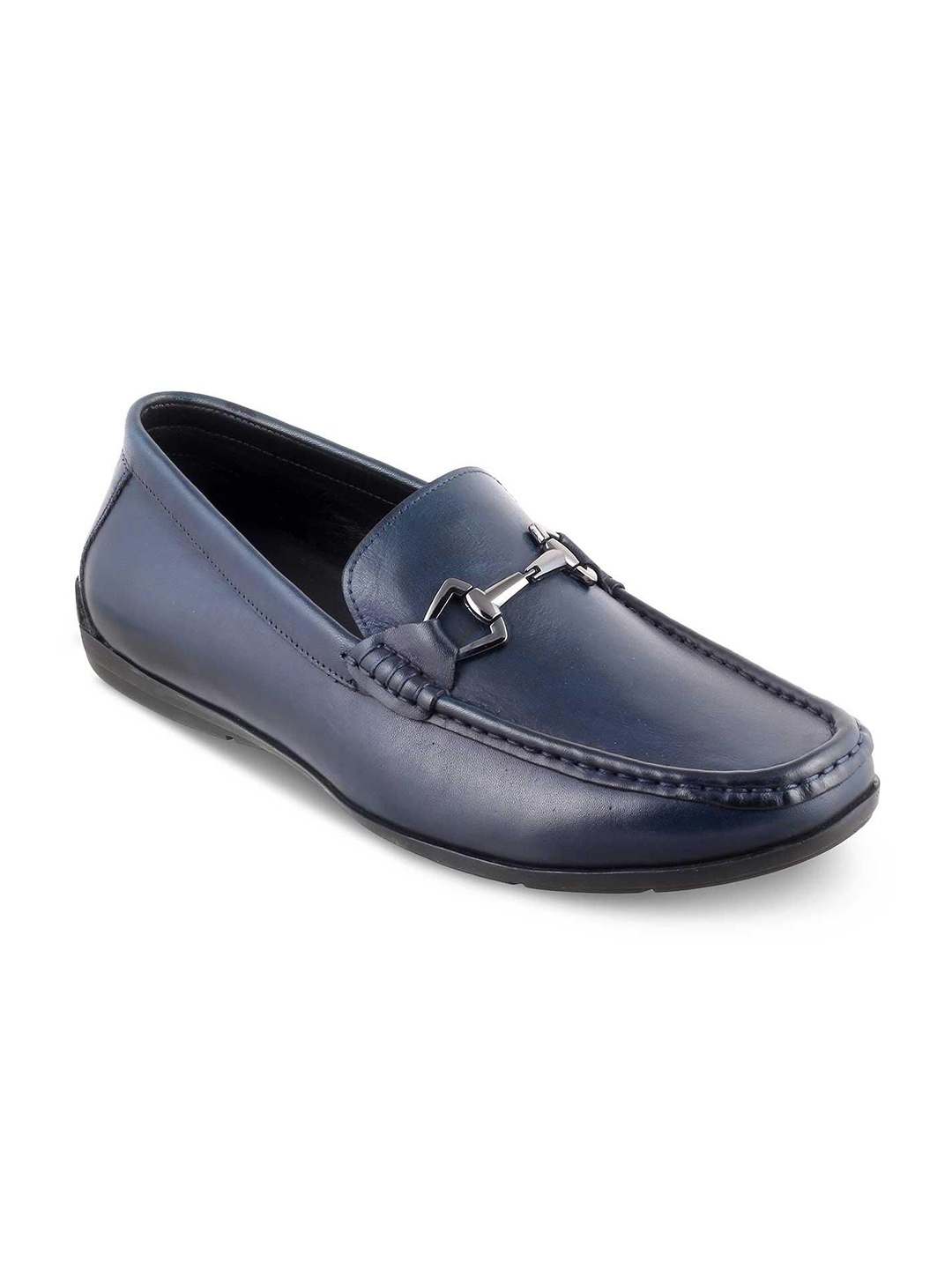 

Tresmode The Rhodes Blue Men's Leather Driving Loafers