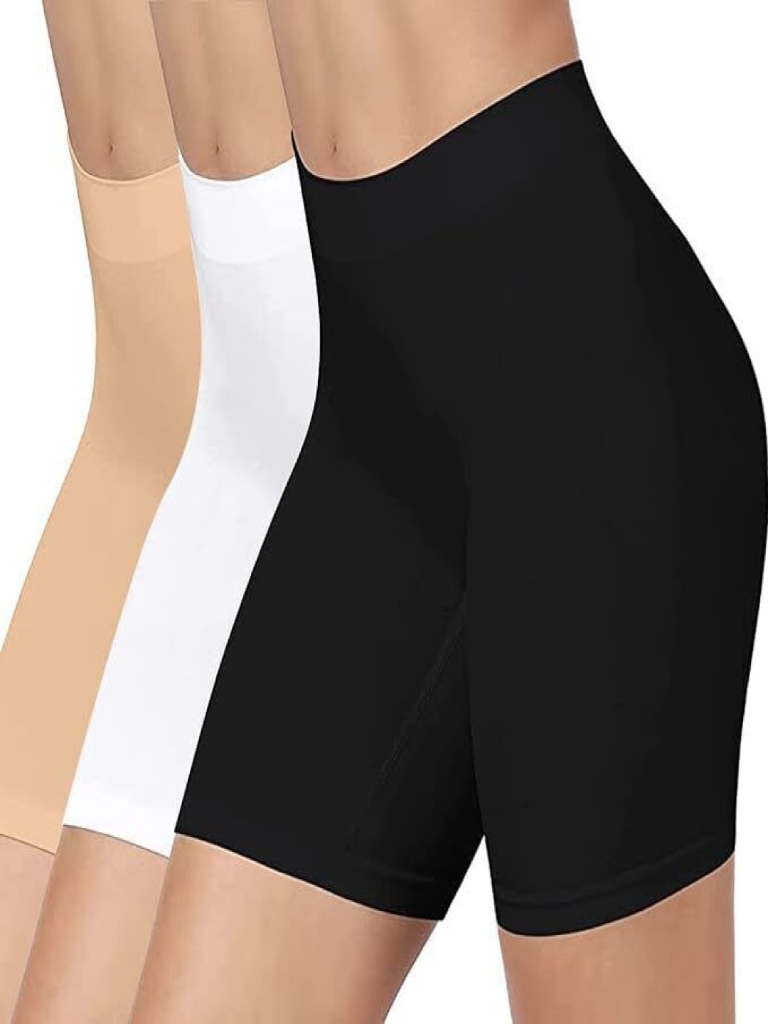 

Diving Deep Pack Of 3 Cotton Mid-Rise Above Knee-Length Tights, White