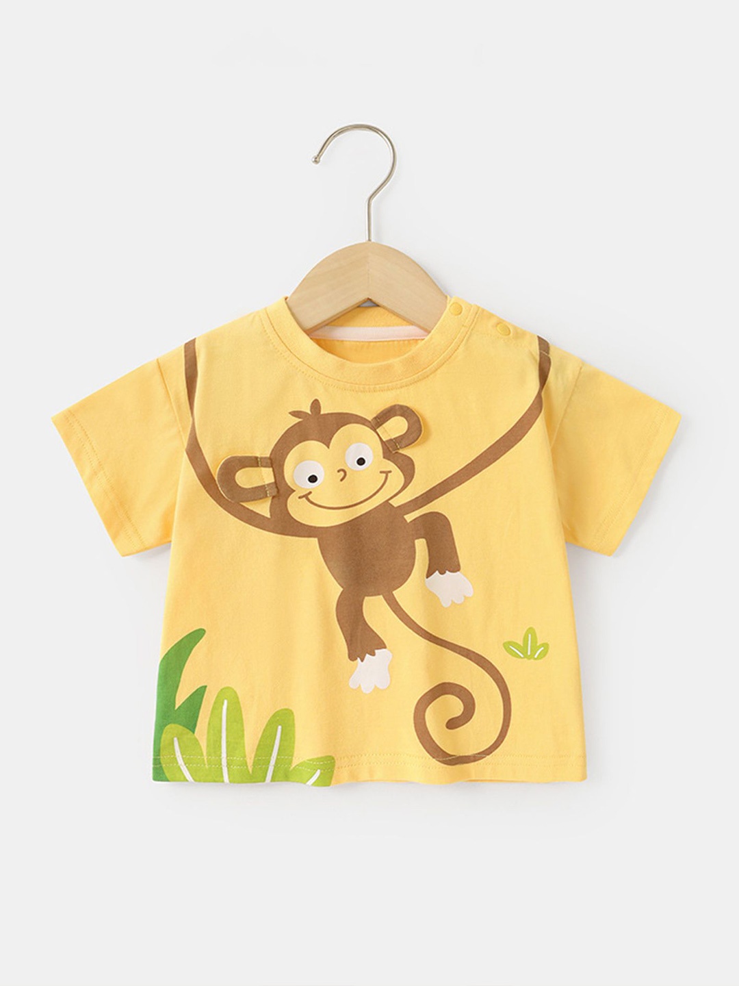 

LULU & SKY Print Cotton Top, Yellow