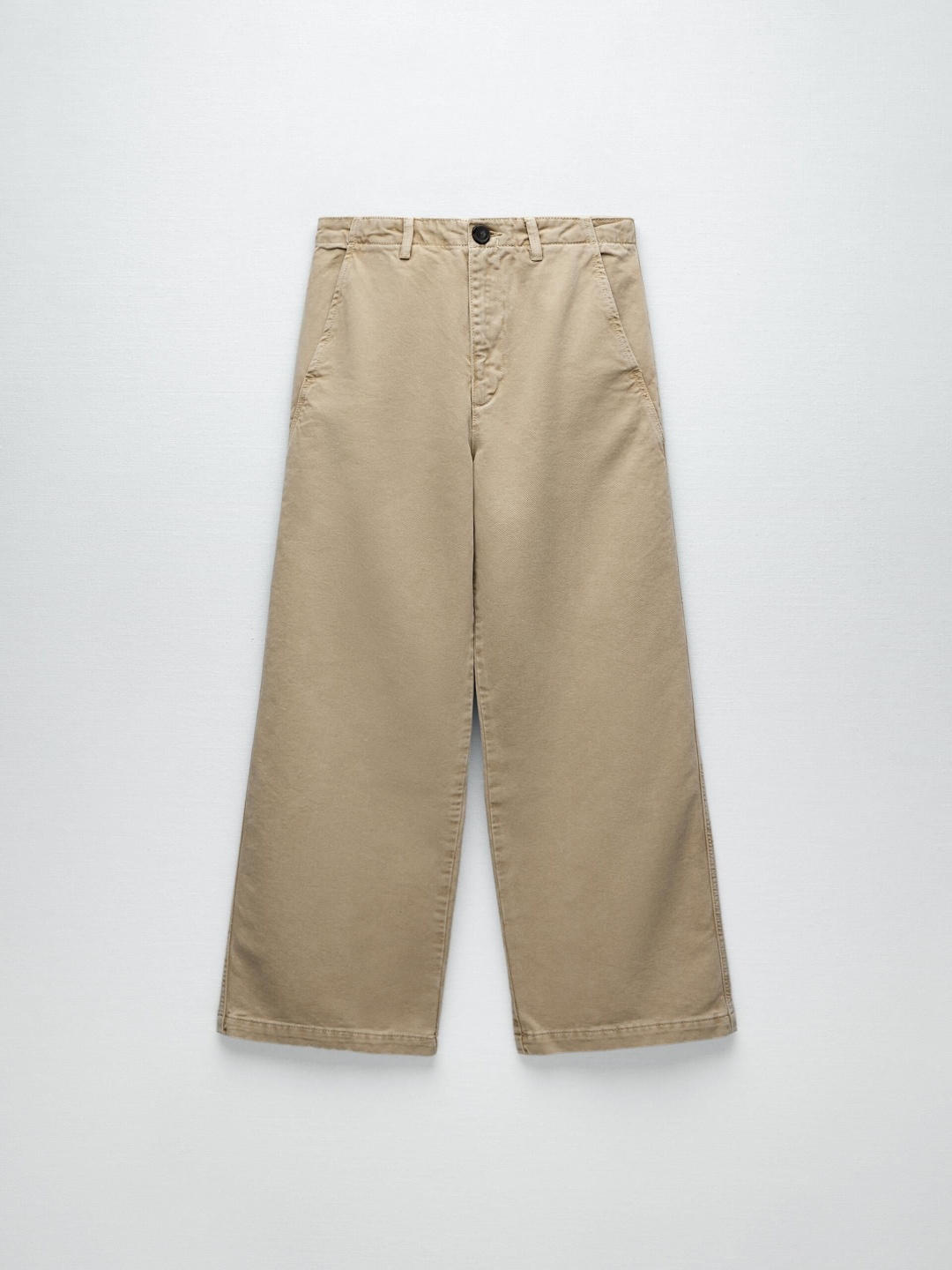 

ZARA Women Trousers, Beige