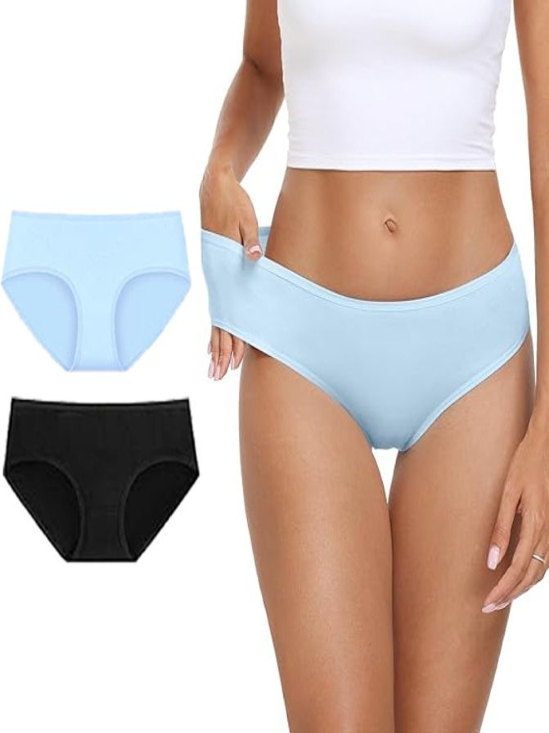 

Diving Deep Pack Of 2 Hipster Briefs DD71 B, 07 New Pant_ies_2 PC_XL, Blue
