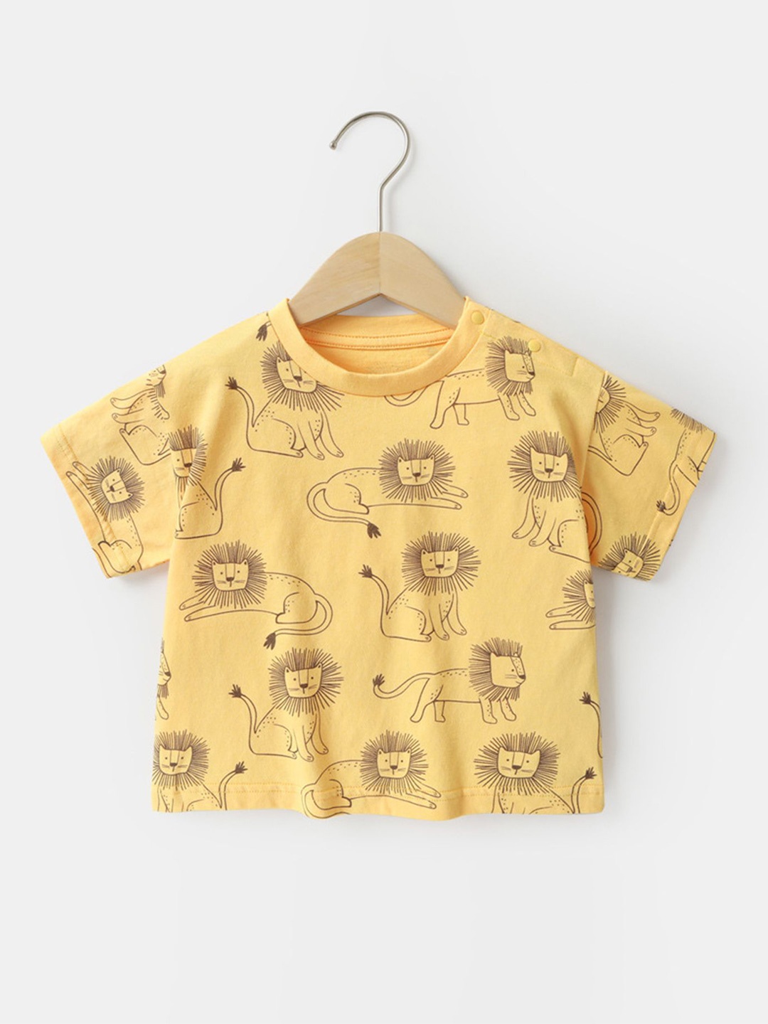 

LULU & SKY Print Cotton Top, Yellow