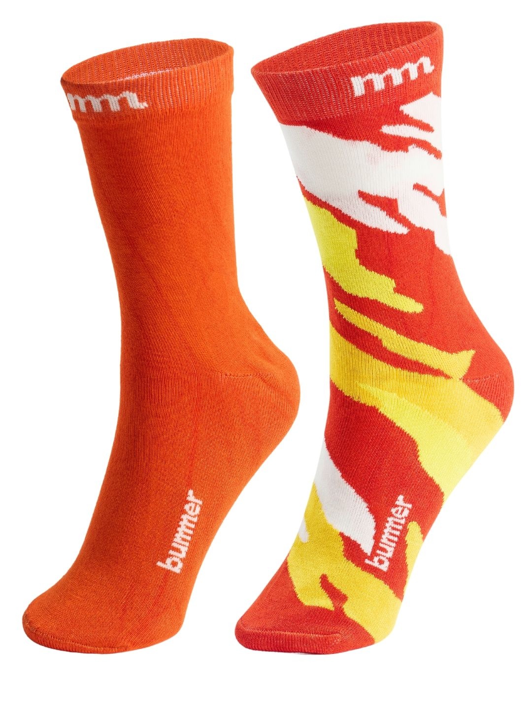 

bummer Unisex Pack Of 2 Odour-Free & Breathable Quarter Length Socks, Red