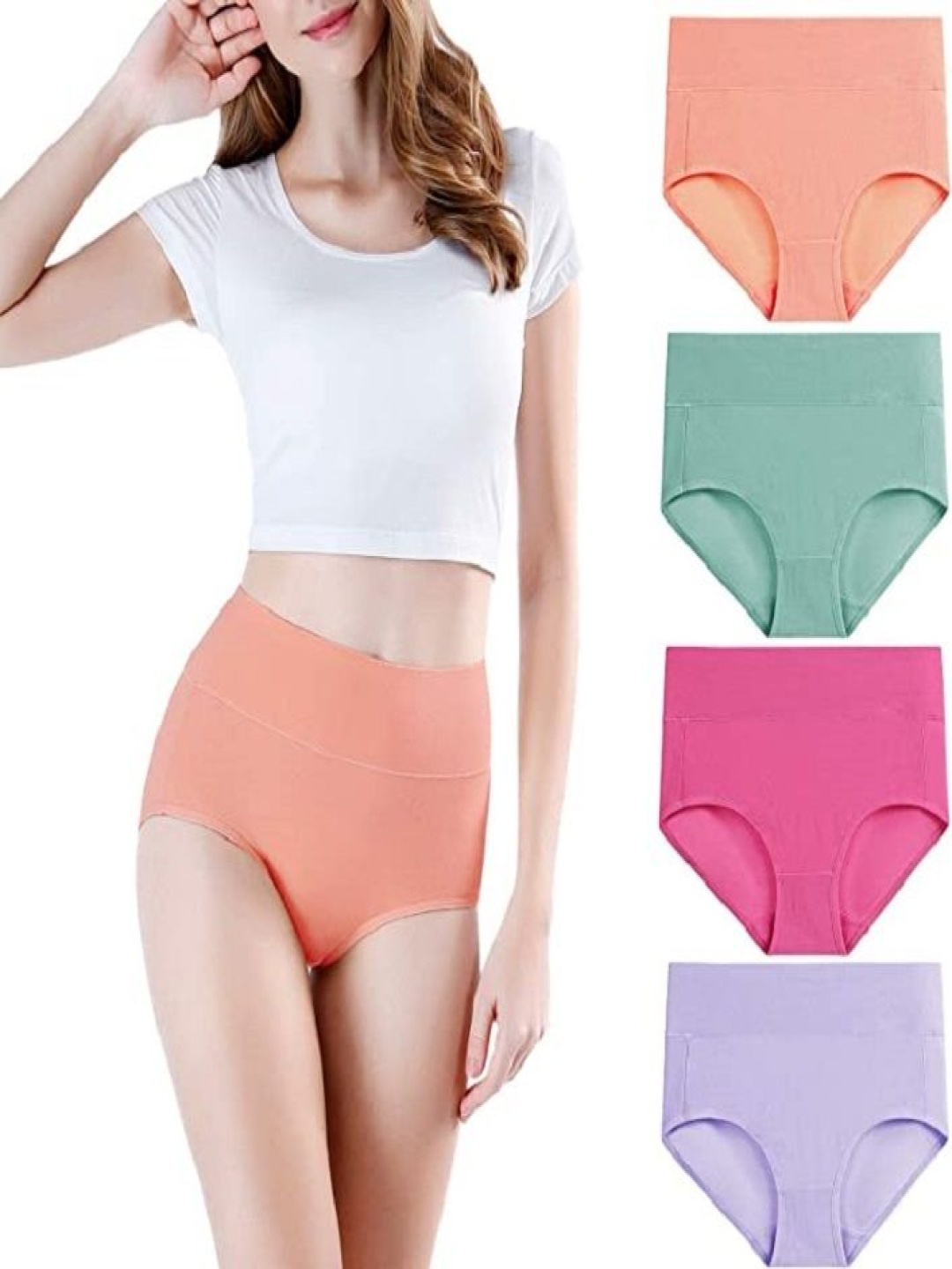 

Diving Deep Pack Of 4 Hipster Briefs J_3_S, Pink