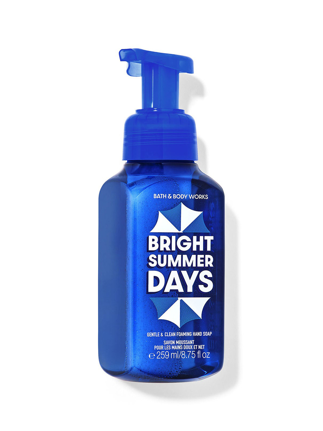 

Bath & Body Works Bright Summer Days Gentle & Clean Foaming Hand Soap - 259ml, Blue
