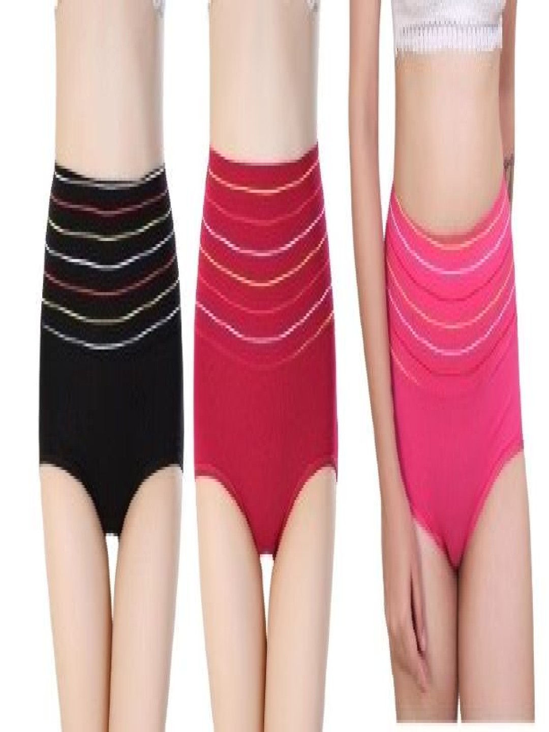 

SHREE GANESH FASHION Women Pack Of 3 Cotton High-Rise Hipster Briefs, Pink