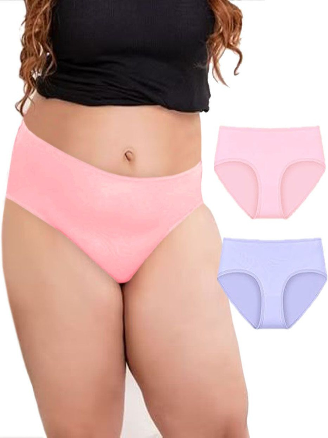 

Diving Deep Pack Of 2 Hipster Briefs DD193 BP, 47 New Pant_ies_2 PC_M, Pink
