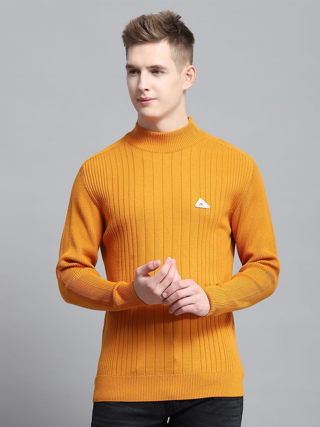 

Monte Carlo Men Woollen Pullover, Mustard