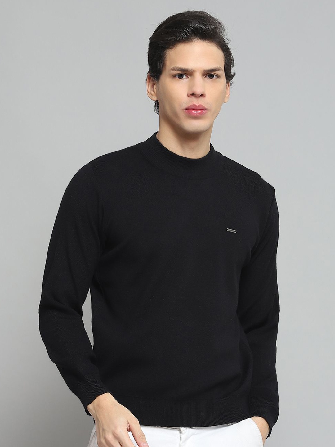 

Cloak & Decker Men Woollen Pullover, Black