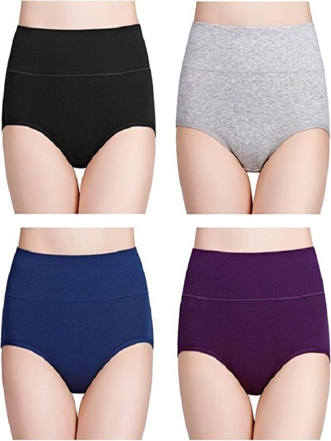 

Diving Deep Pack Of 4 High-Rise Hipster Briefs G_5_XL, Black